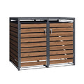 Technischer Modularer Holz-Gartenlager mit Stahlrahmen und Doppeltüren