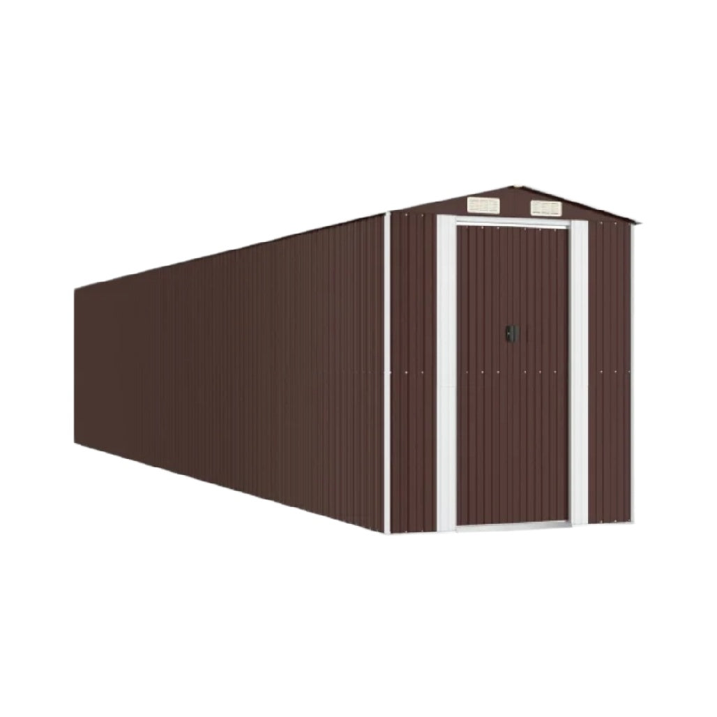 Technische Beschreibung: Metalllagerhaus mit Einzeltür